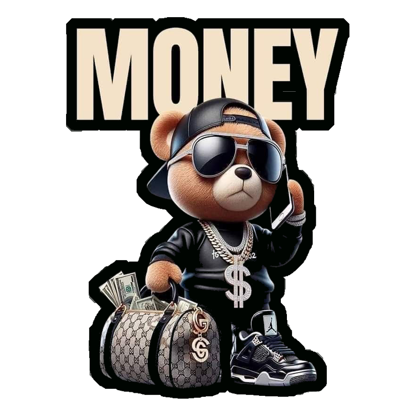 Money Bear Premium Vinyl Stickers