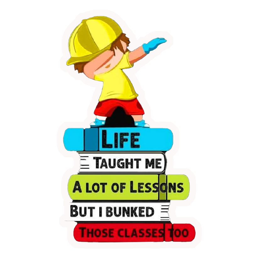 Bunked Classes Life Lessons Premium Vinyl Stickers