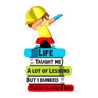 Bunked Classes Life Lessons Premium Vinyl Stickers