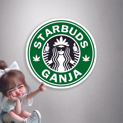 Starbuds Ganja Premium Vinyl Stickers