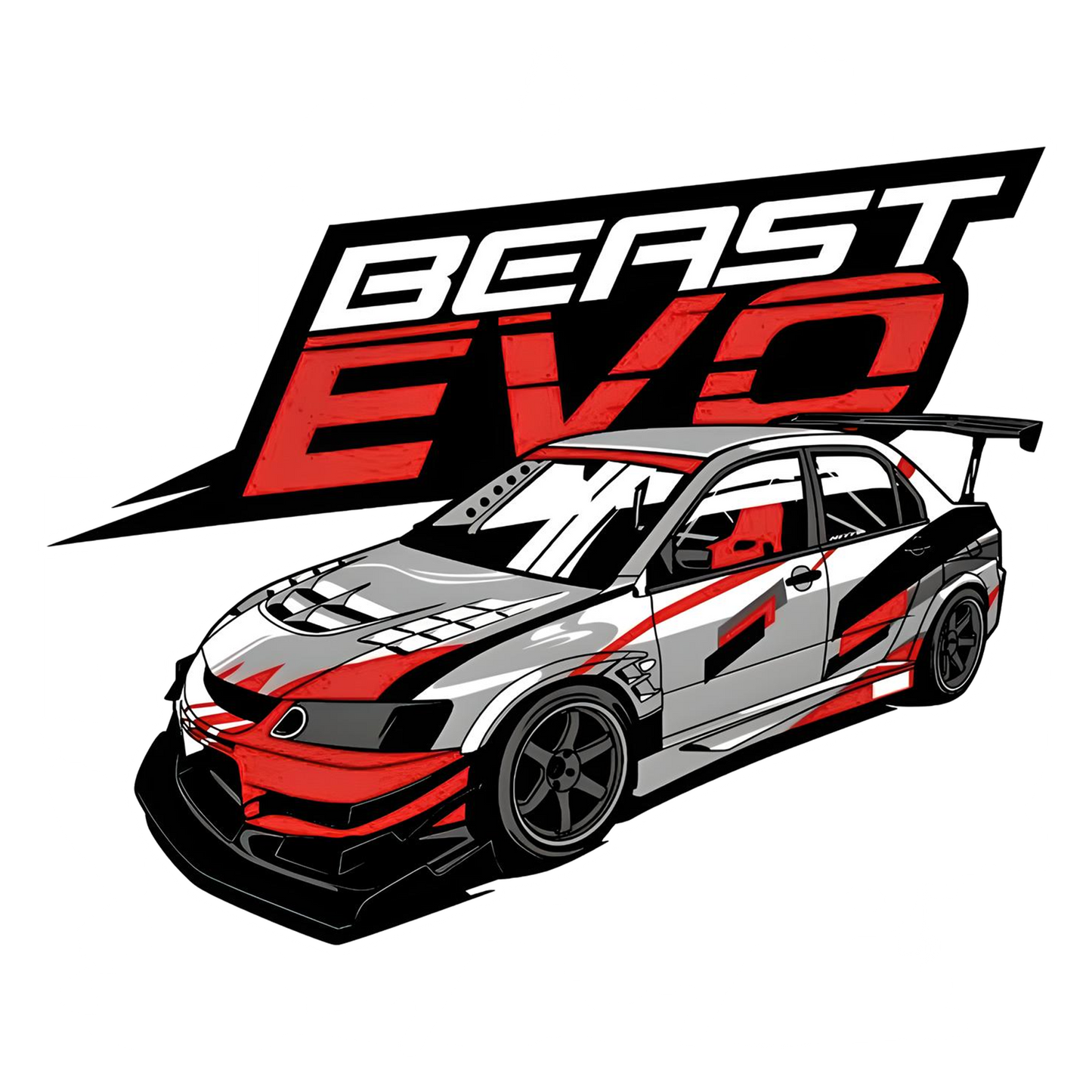 Beast Evo Super Car Bumper Sticker