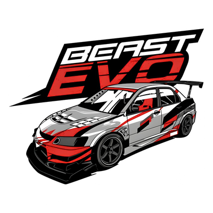 Beast Evo Super Car Bumper Sticker