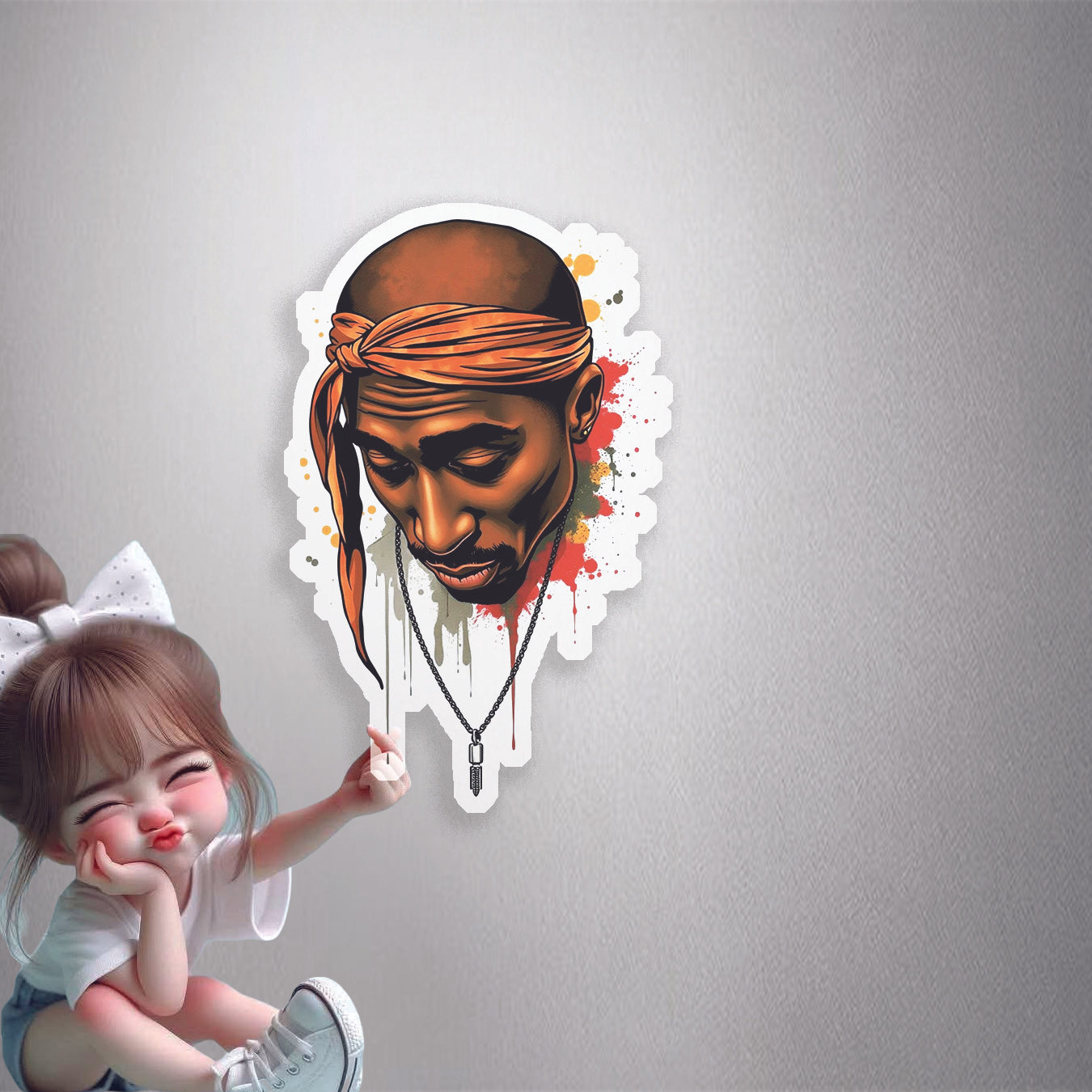 2Pac Tribute Premium Vinyl Stickers