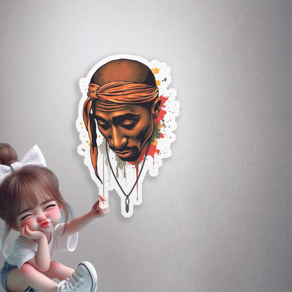 2Pac Tribute Premium Vinyl Stickers