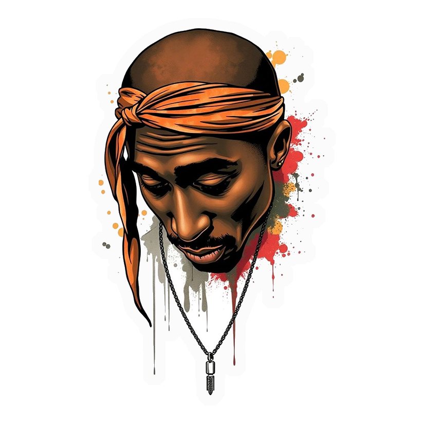 2Pac Tribute Premium Vinyl Stickers