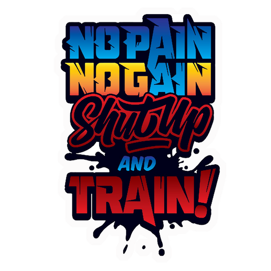 Shut Up And Train Premium Vinyl Stickers