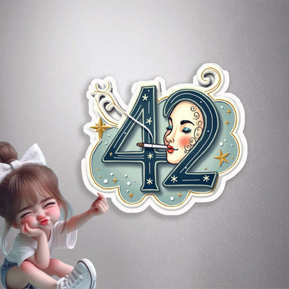 Arty 42 Smoker Premium Vinyl Stickers