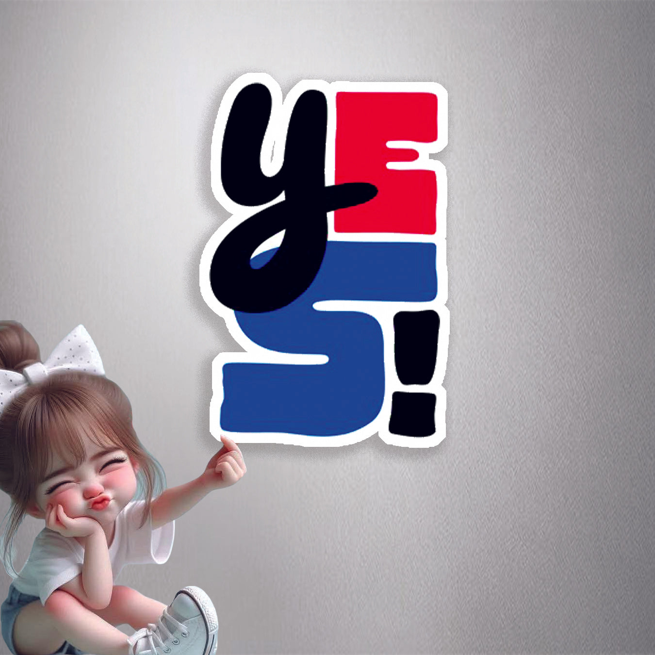 Abstract Yes! Premium Vinyl Stickers