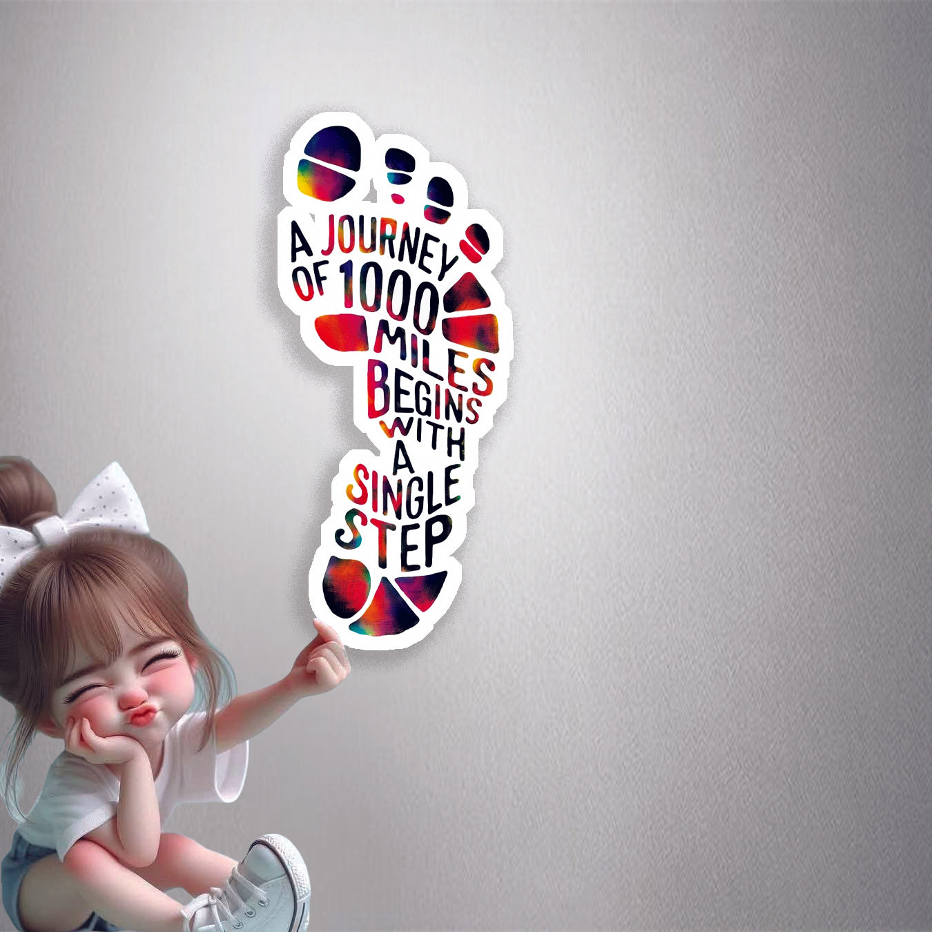 A Single Step Premium Vinyl Stickers