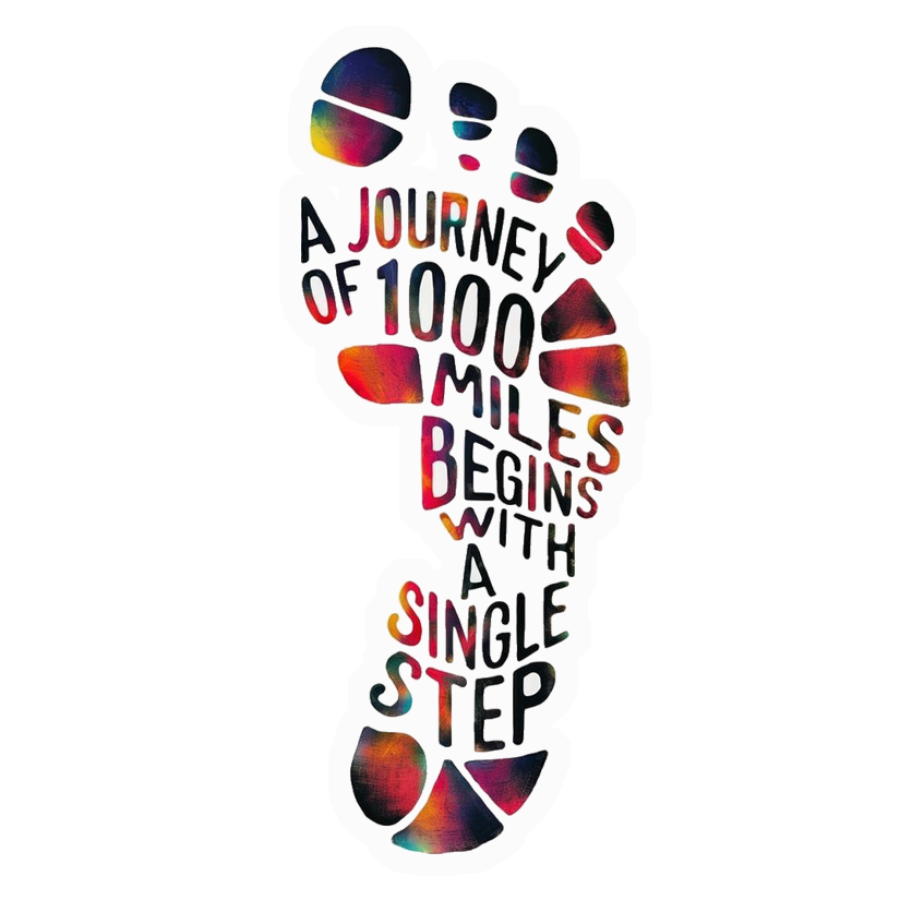 A Single Step Premium Vinyl Stickers