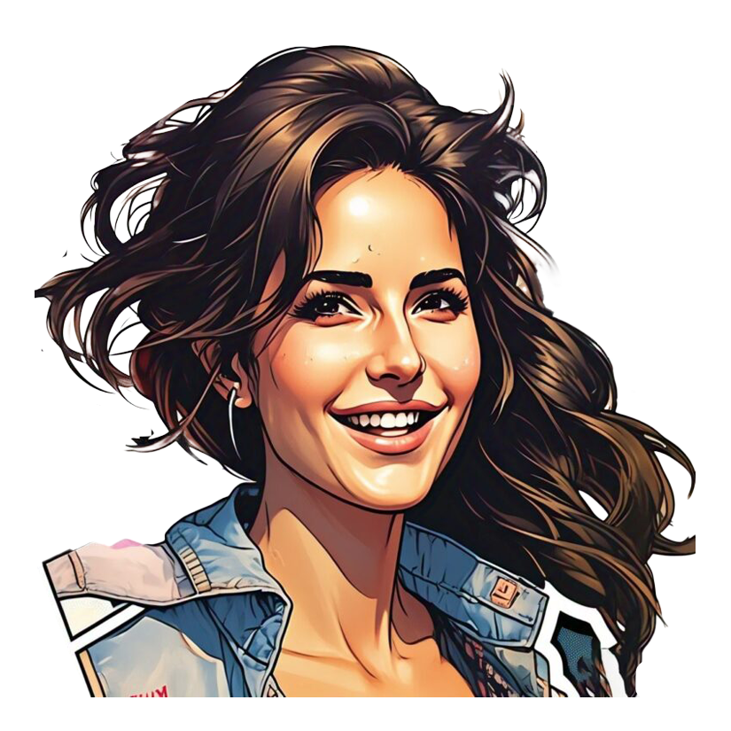 Katrina Kaif Charm Premium Vinyl Stickers
