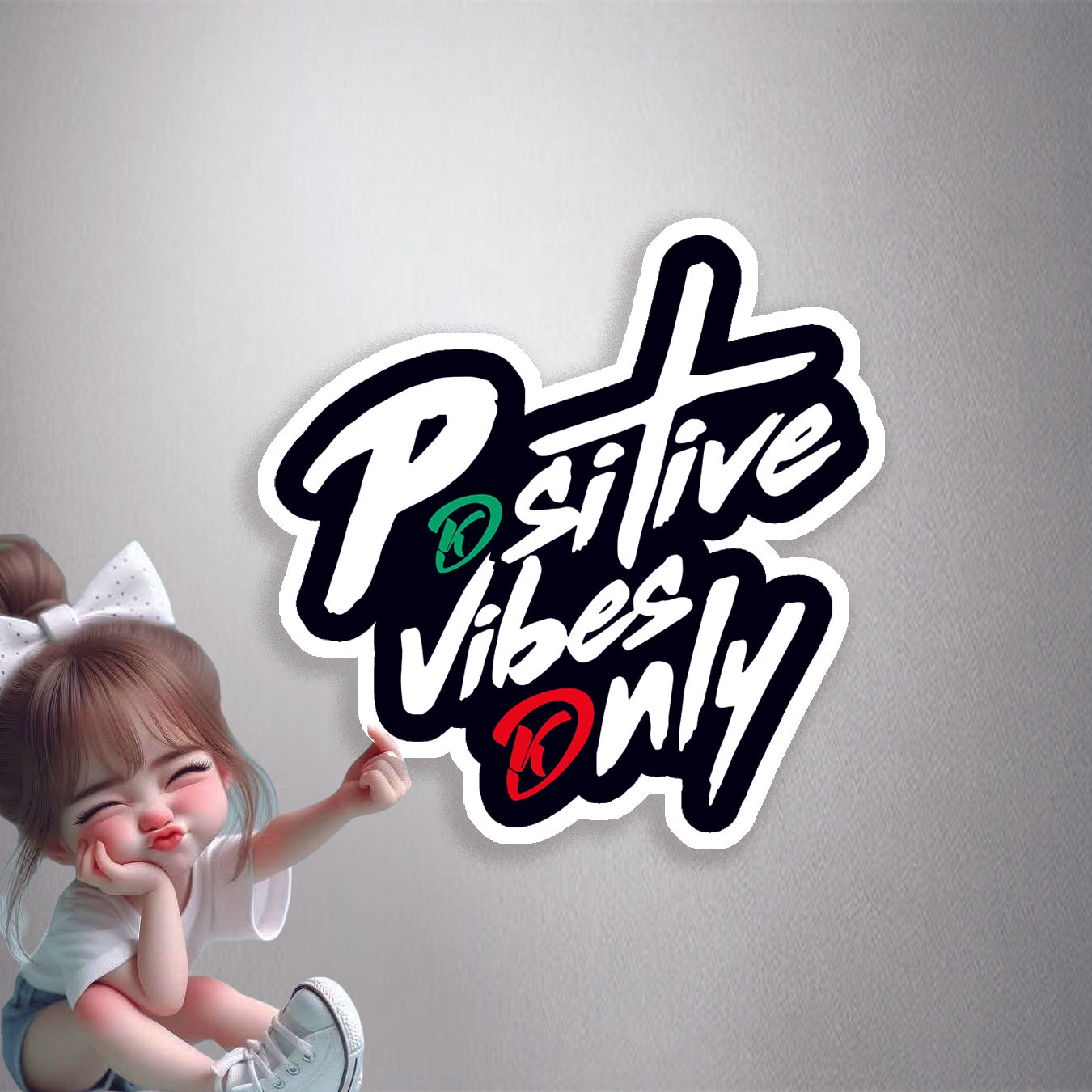 Positive Vibes Only Premium Vinyl Stickers