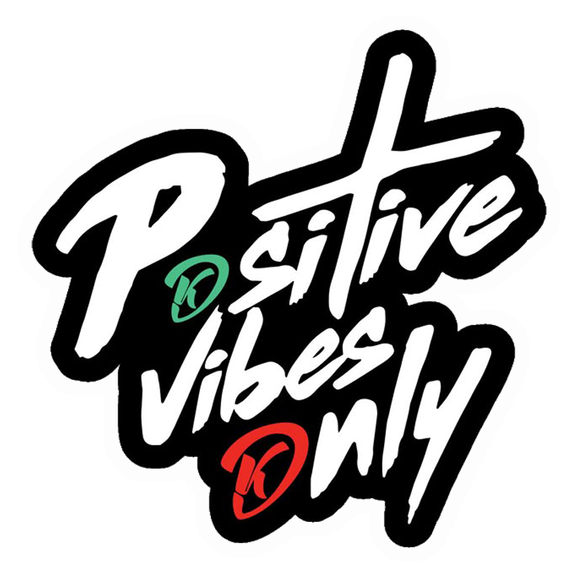 Positive Vibes Only Premium Vinyl Stickers