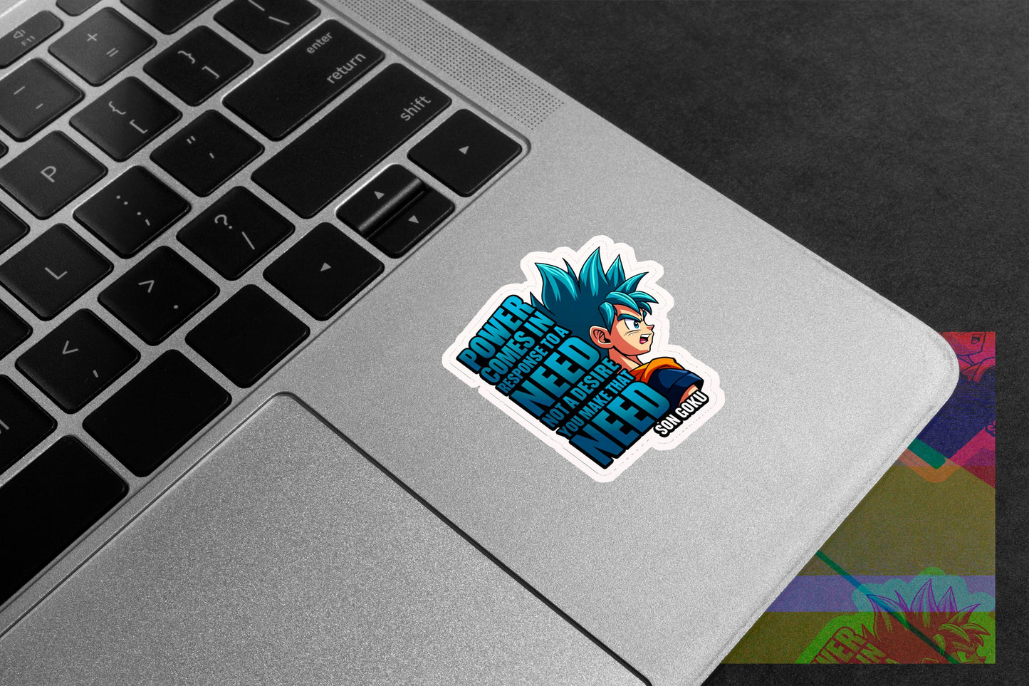 Goku Power Need Premium Vinyl Stickers