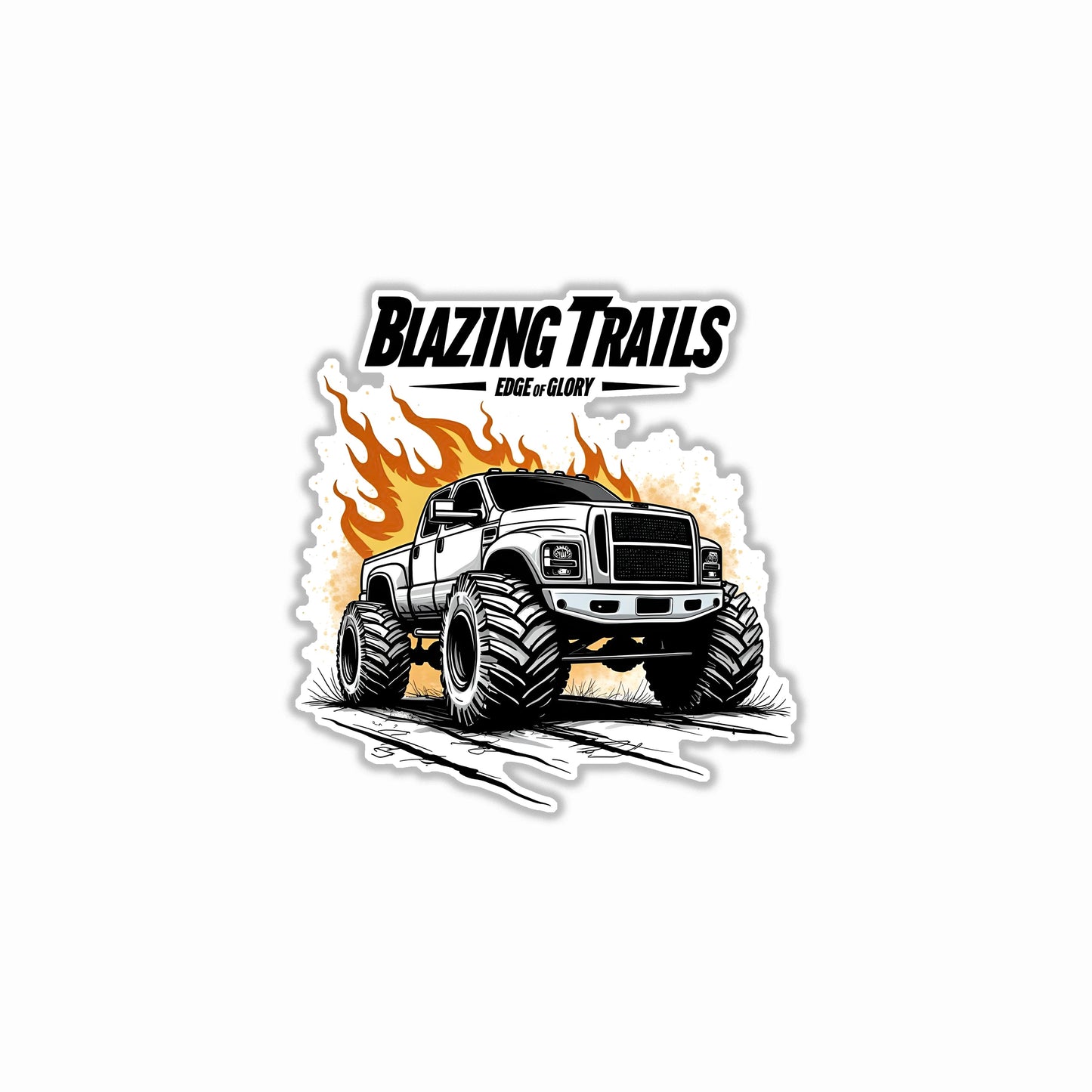 Racing Trails Car Bumper Sticker