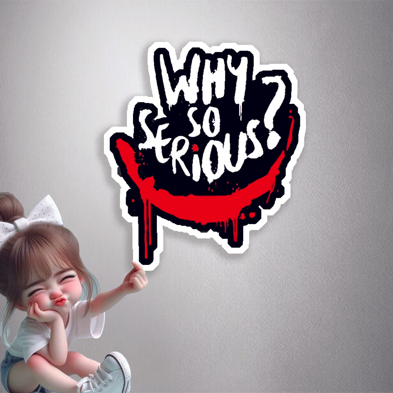 Why So Serious? Graffiti Premium Vinyl Stickers