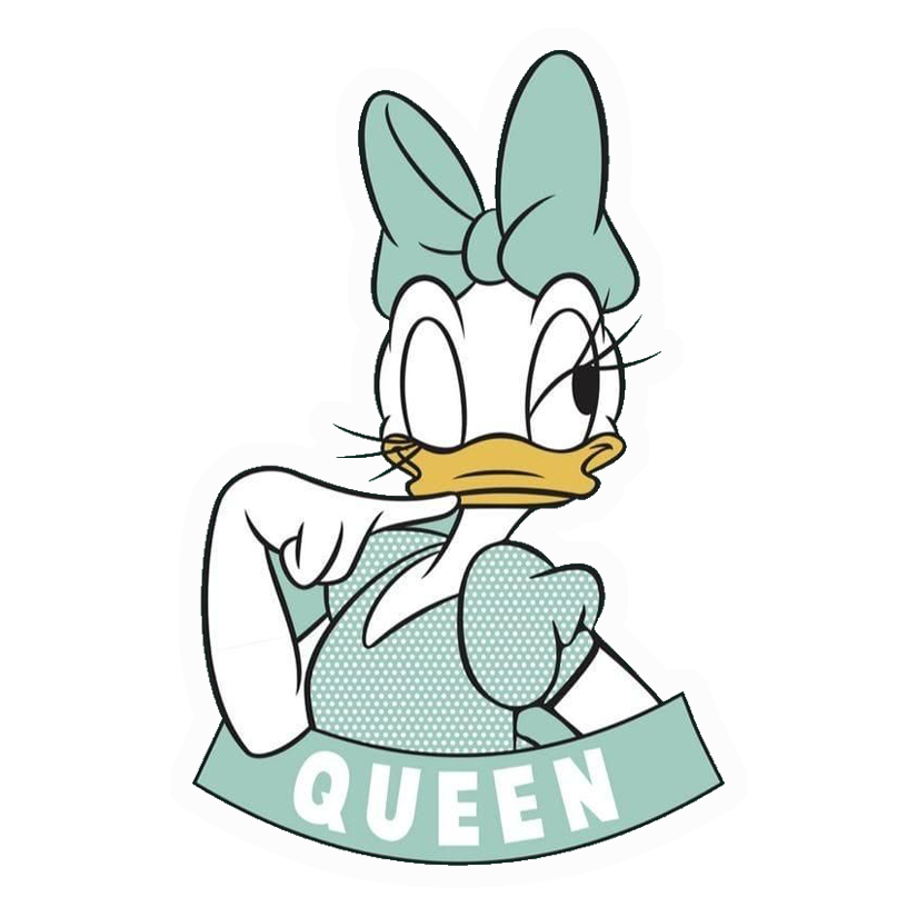 Daisy Duck Queen Premium Vinyl Stickers