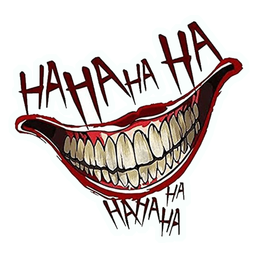 Joker Laugh Premium Vinyl Stickers