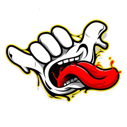 Mocking Hand Pop Art Bumper Sticker