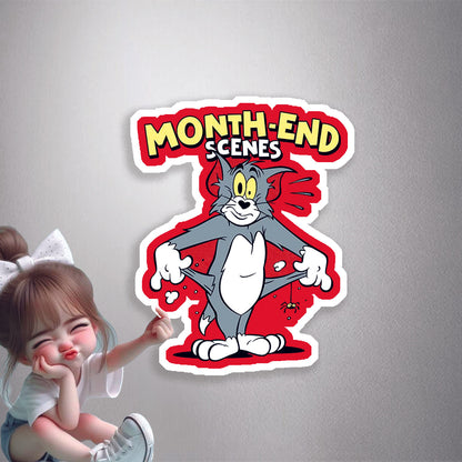 Month-End Scenes Premium Vinyl Stickers