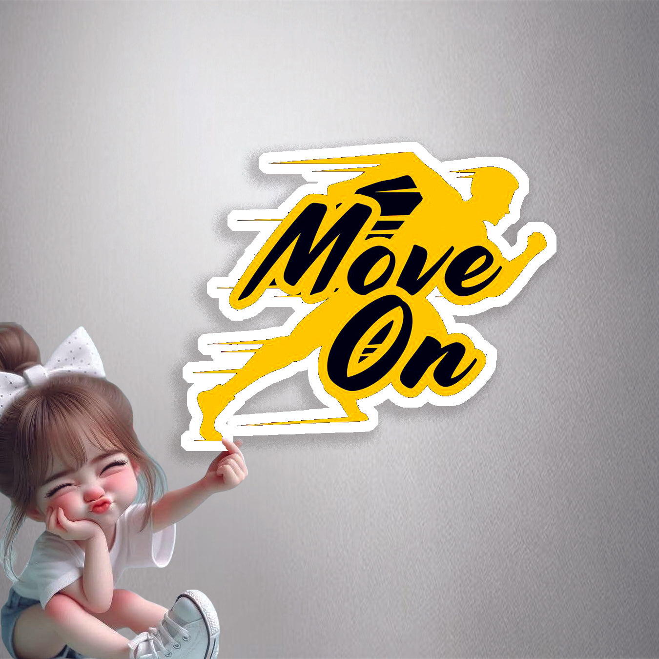 Move On Premium Vinyl Stickers