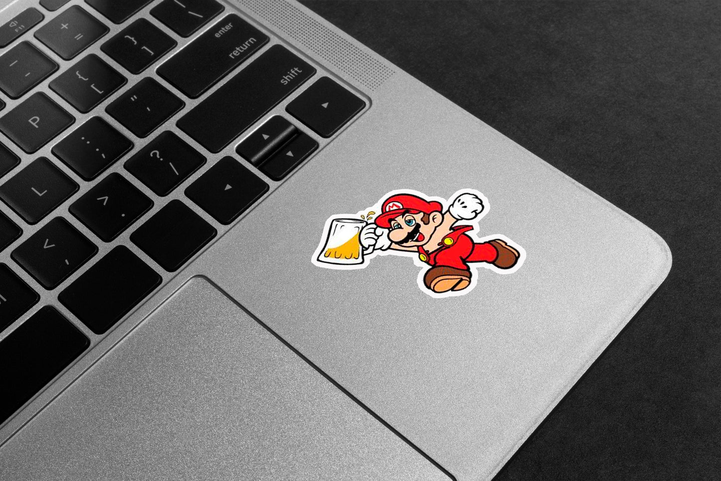 Mario Drinking Beer Premium Vinyl Stickers