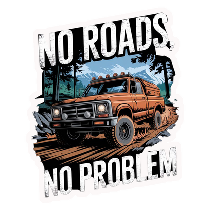 Off-Road No Problem Premium Vinyl Stickers