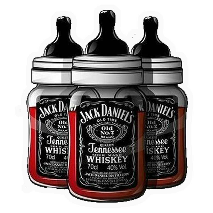 Jack Daniels Baby Bottle Premium Vinyl Stickers