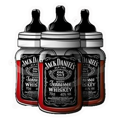 Jack Daniels Baby Bottle Premium Vinyl Stickers