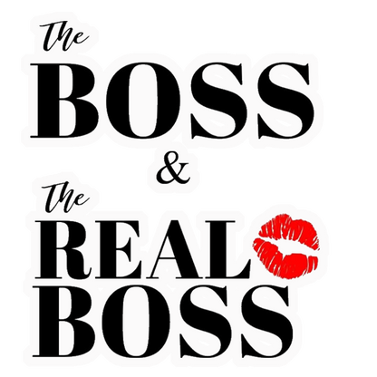 The Boss & The Real Boss Premium Vinyl Stickers