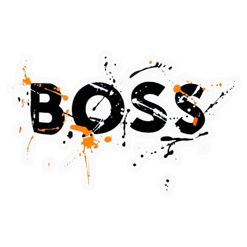 Boss Ink Splatter Premium Vinyl Stickers