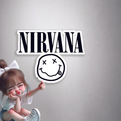 Nirvana Smiley Logo Premium Vinyl Stickers