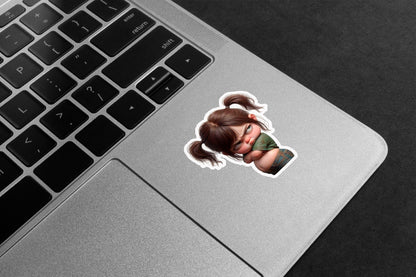 Grumpy Girl Premium Vinyl Stickers