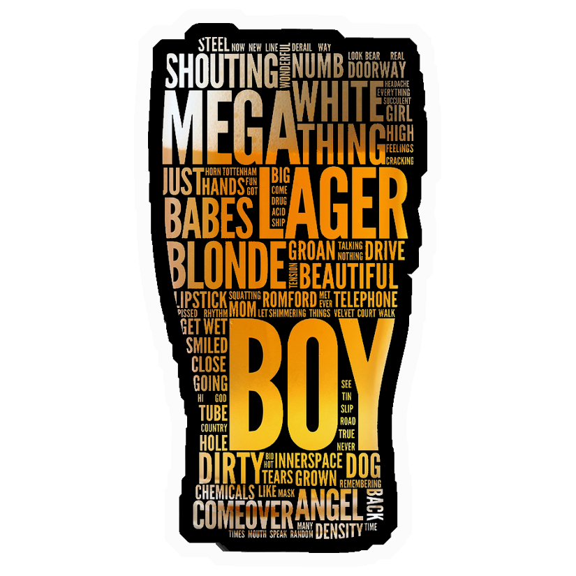 Boy Word Cloud Premium Vinyl Stickers