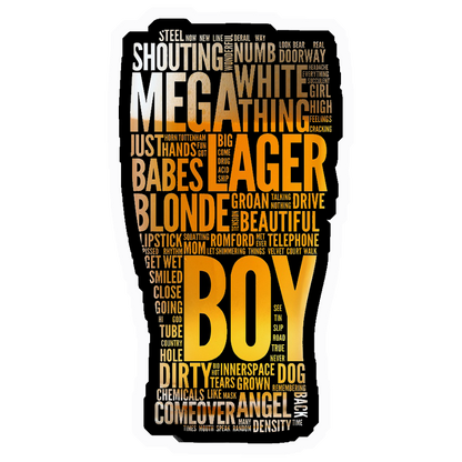 Boy Word Cloud Premium Vinyl Stickers