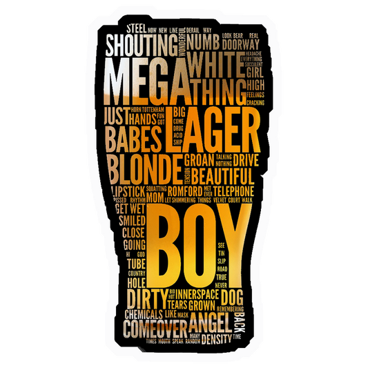 Boy Word Cloud Premium Vinyl Stickers
