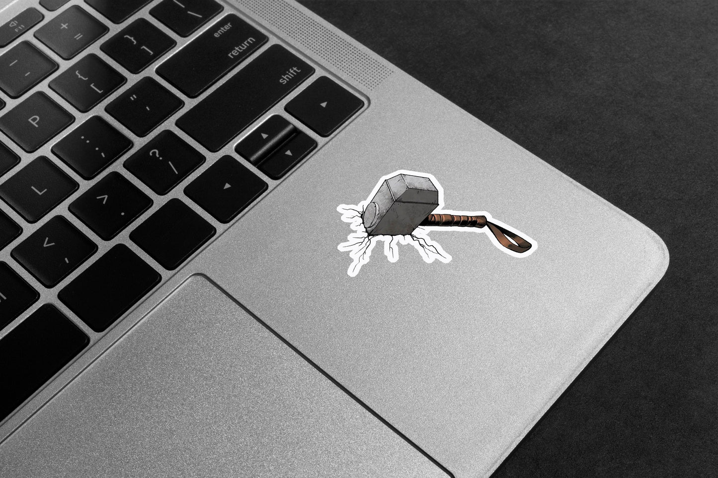 Thor's Hammer Crack Premium Vinyl Stickers