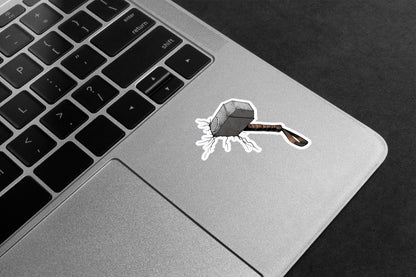 Thor's Hammer Crack Premium Vinyl Stickers