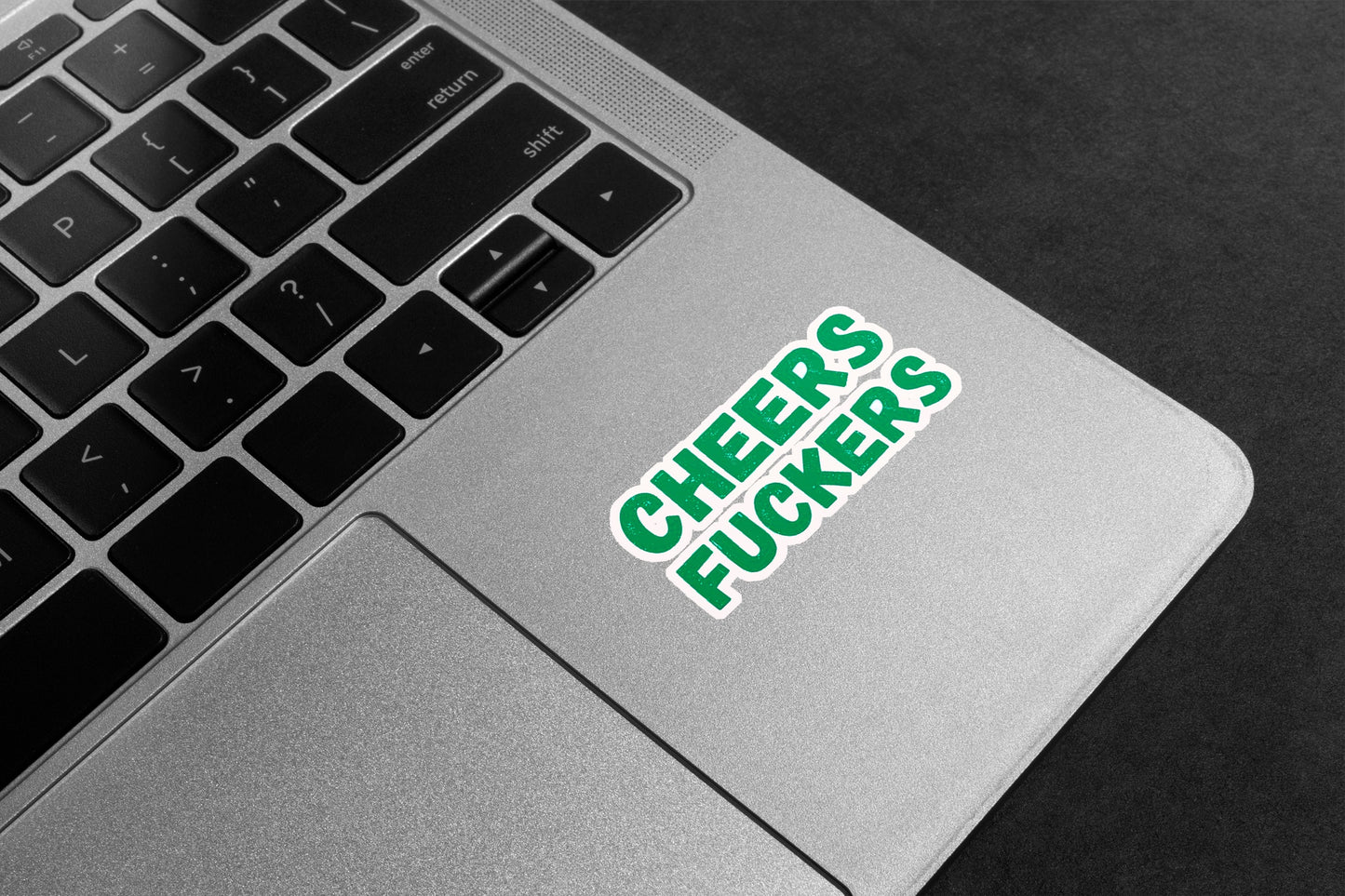 Cheers Rude Humour Premium Vinyl Stickers