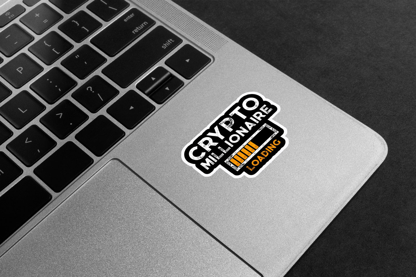 Crypto Millionaire Loading Premium Vinyl Stickers
