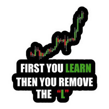First You Learn Then You Remove The L Premium Vinyl Stickers