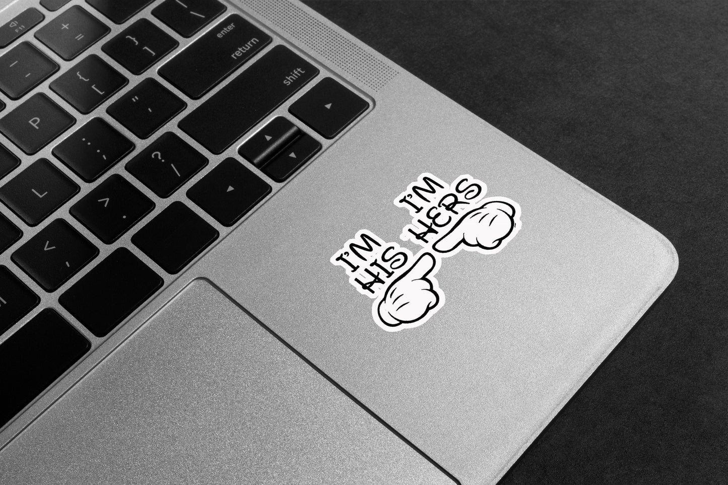 I'm His & I'm Hers Couple Premium Vinyl Stickers