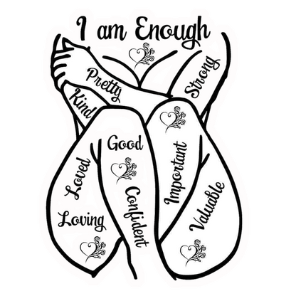 I Am Enough Affirmations Premium Vinyl Stickers