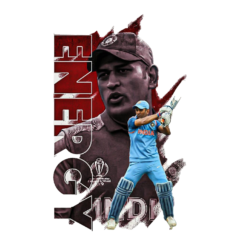 MS Dhoni Energy Premium Vinyl Stickers