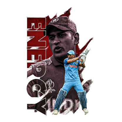MS Dhoni Energy Premium Vinyl Stickers