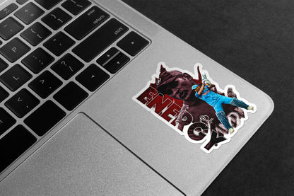 MS Dhoni Energy Premium Vinyl Stickers