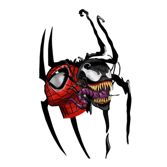 Spider-Man vs Venom Symbiote Premium Vinyl Stickers