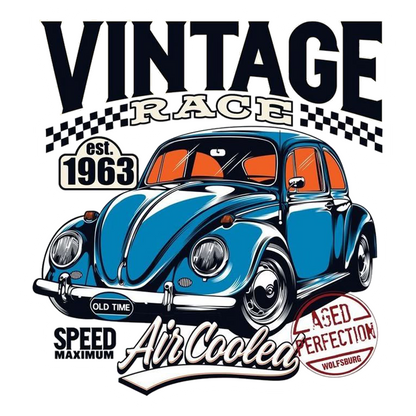 Vintage Race Air Cooled Beetle Premium Vinyl Stickers