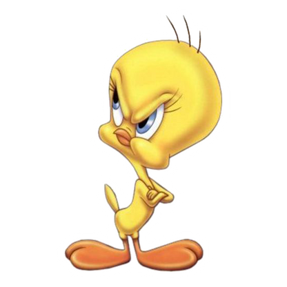 Angry Tweety Bird Premium Vinyl Stickers