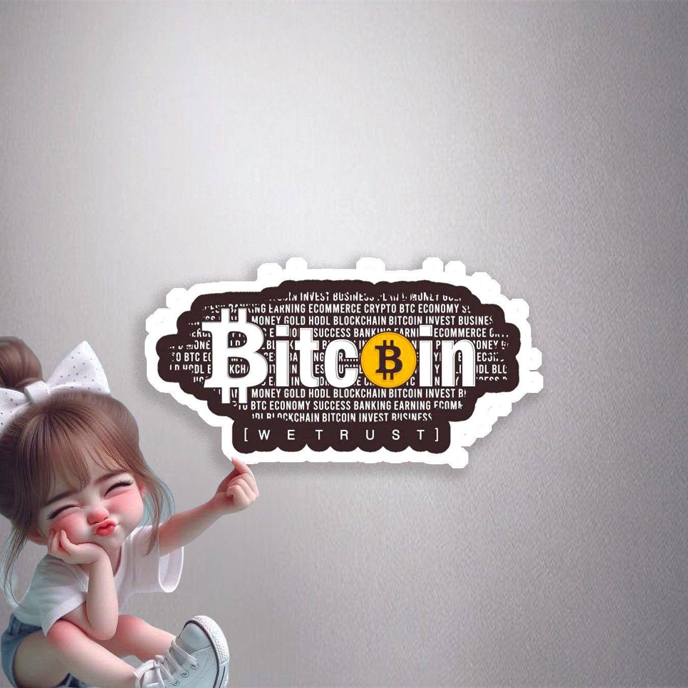 In Bitcoin We Trust Premium Vinyl Stickers
